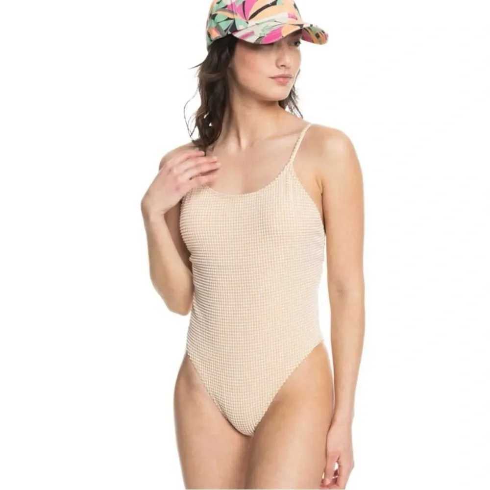 Roxy Apricot Textured Swimwear